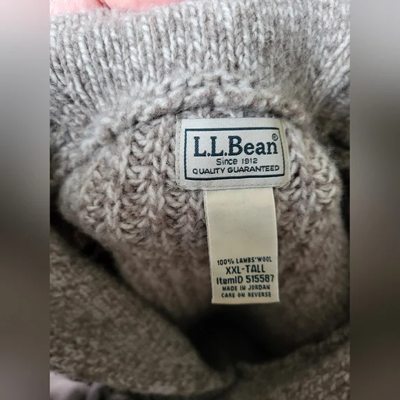 L.L. Bean's Classic Raggwool Cardigan Sweater - Picture 10 of 12